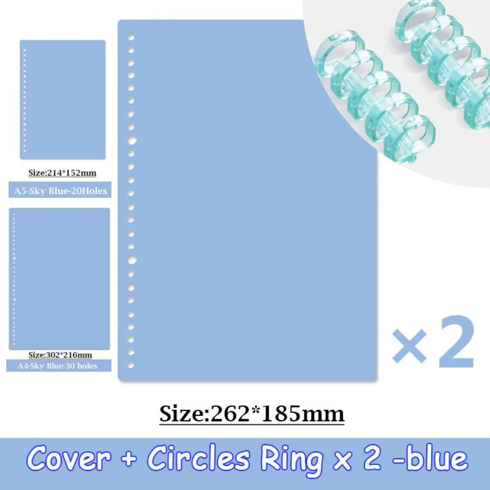 kf-S759d9de7d134443590f9a64b653095741-4Pcs-A4-A5-B5-Loose-leaf-Book-PP-CoverColorful-Binder-Spiral-Ring-Transparent-Plastic-Cute-Stationery