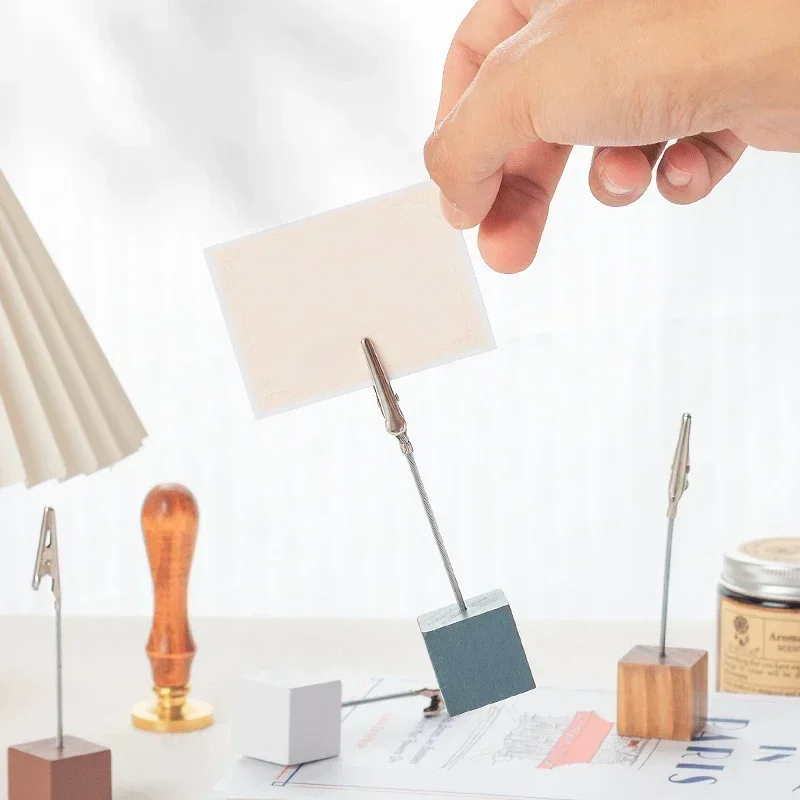 kf-S7fdc515815e8435183bc7a1213b100a8N-Wooden-Square-Card-Holder-Metal-Memo-Clips-Photocards-Picture-Display-Stand-Message-Note-Holder-Desk-Organizer