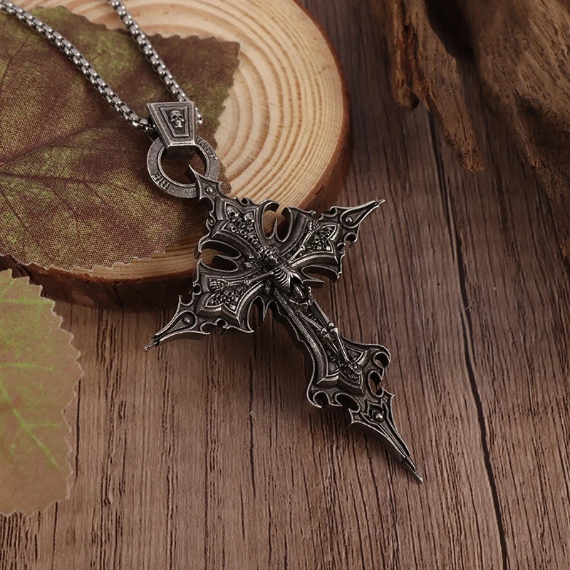 kf-S85a639345d0d4ee1b37372f010da1885R-Vintage-Gothic-Crucifixion-Skull-Cross-Pendant-Necklace-for-Men-Statement-Street-Ride-Party-Jewelry-Accessories