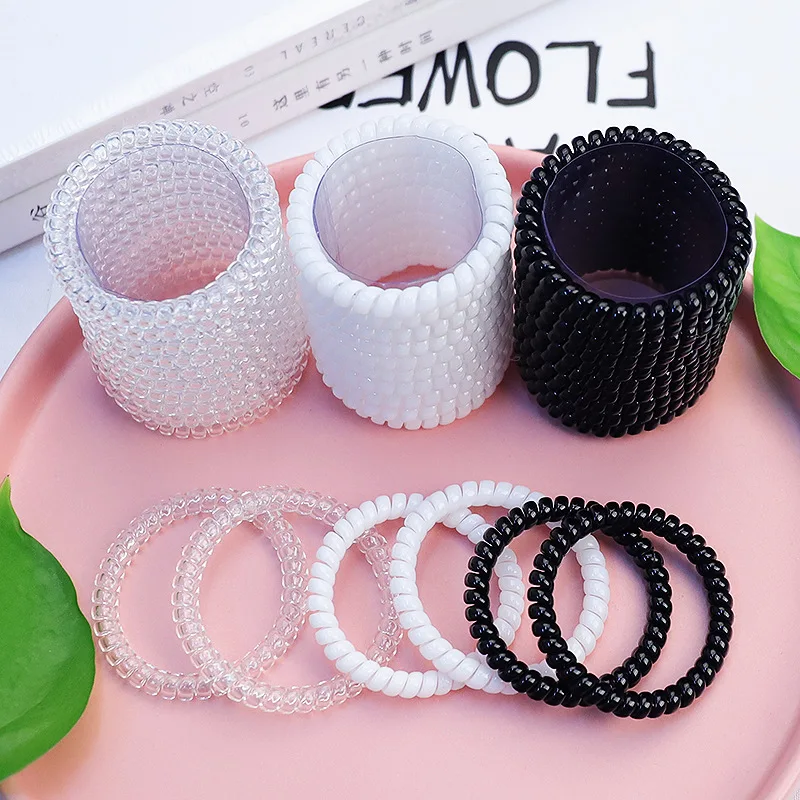 kf-S90345b6867ca40929ccfc0e08ab94927S-1-100Pcs-Telephone-Cord-Scrunchies-Spiral-Hair-Circles-Korean-Without-TraceDurable-Elastic-Hairs-Ties-Fashion-Simple
