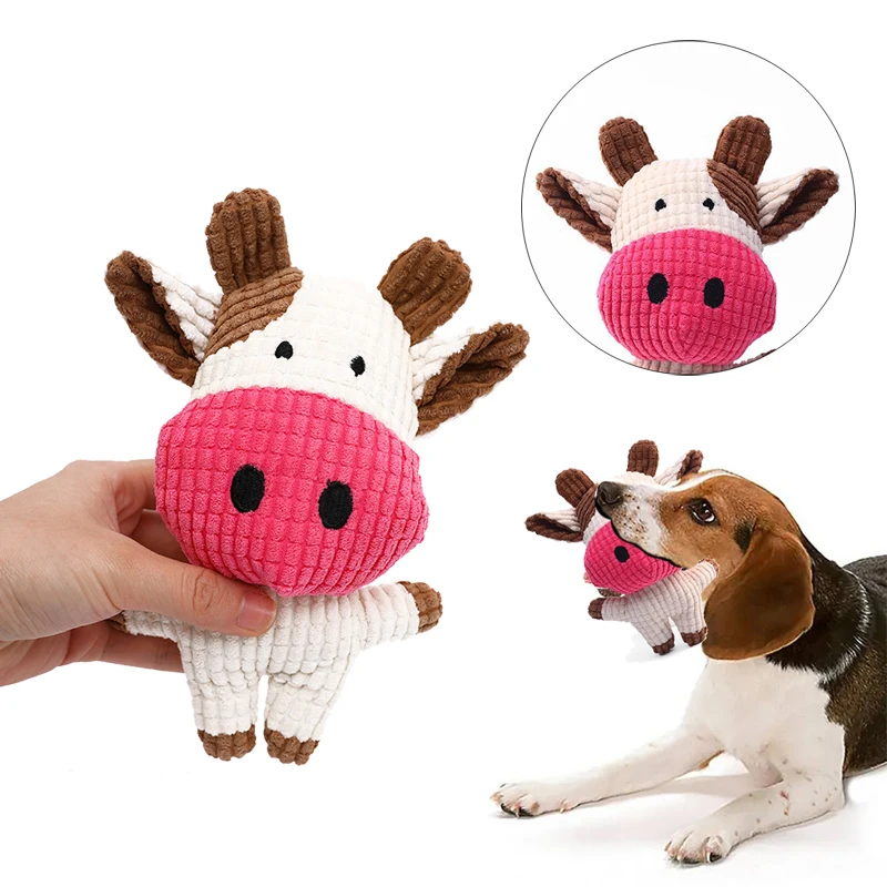 kf-S981c4097b2e94ac89da4fe8f7c362d17W-Plush-Dog-Toy-for-Small-Medium-Pets-Funny-Interactive-Squeaky-Toys-Cow-Pig-Shape-Stuffed-Dog