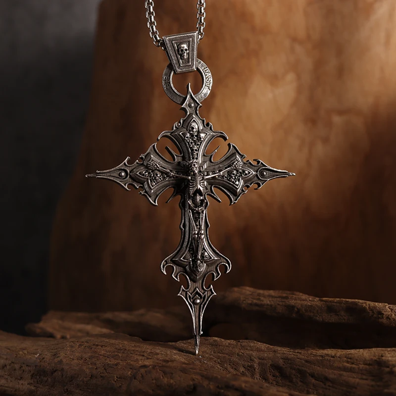 kf-Sbcdc32578b7a4527bbc28c6ae58821edO-Vintage-Gothic-Crucifixion-Skull-Cross-Pendant-Necklace-for-Men-Statement-Street-Ride-Party-Jewelry-Accessories