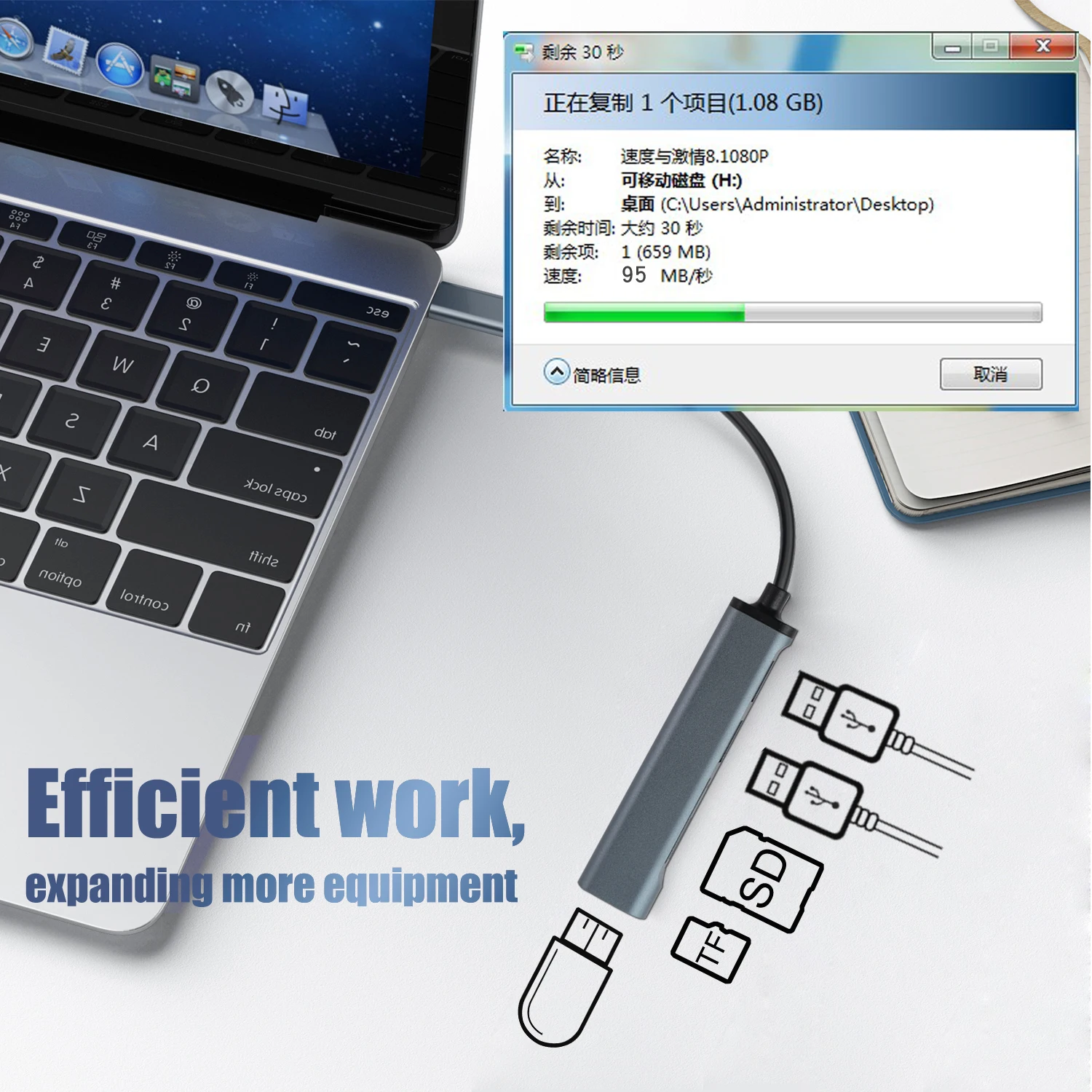 kf-Sda38be51cdfc4186a9b3b6907fcfd77cq-5-in-1-Type-C-HUB-USB-3-0-High-Speed-Splitter-Card-Reader-with-SD