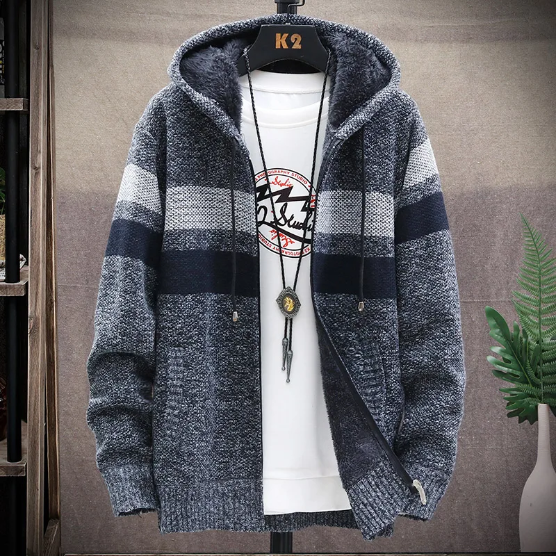 kf-Seb50d19b26b0474b8a95ff46909586e7G-2024-Winter-Fashion-Striped-and-Fleece-Thick-Warm-Hooded-Sweater-Men-s-Casual-Loose-Comfort-High