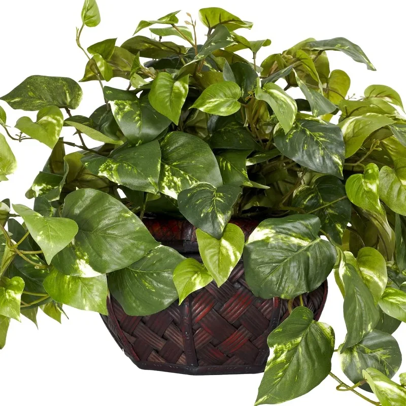 kf-Sebc3efa74f974baebc6bf7fa7420eb724-681-15in-Pothos-with-Decorative-Vase-Silk-Plant-Green-17-5-x-10-125-x-10