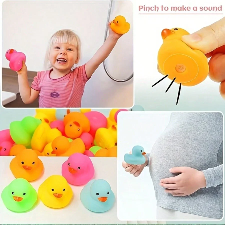 kf-Sf21ace0dc2b3448e994e6ea58b2d5bbb8-10-25pcs-Mini-Rubber-Ducks-Bath-Toy-For-Kids-And-Toddlers-Multicolor-Float-Rubber-Duckling-Baby